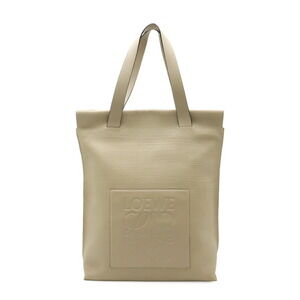 Loewe Anagram Shopper Tote Bag Beige Leather shoulder